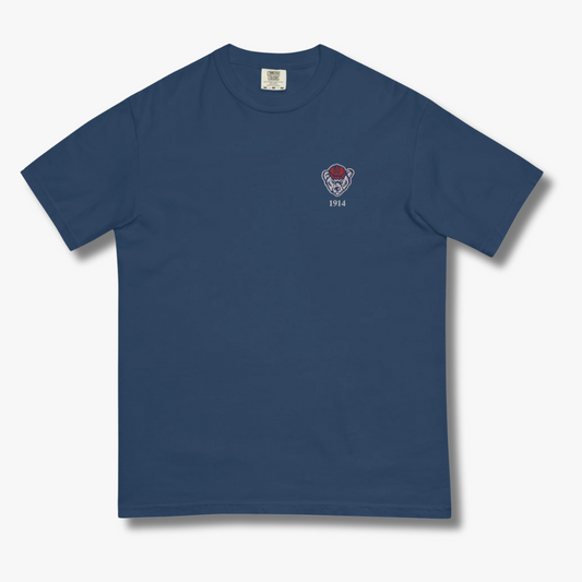 Hard Hat Bear 1914 Comfort Colors Embroidered T-Shirt